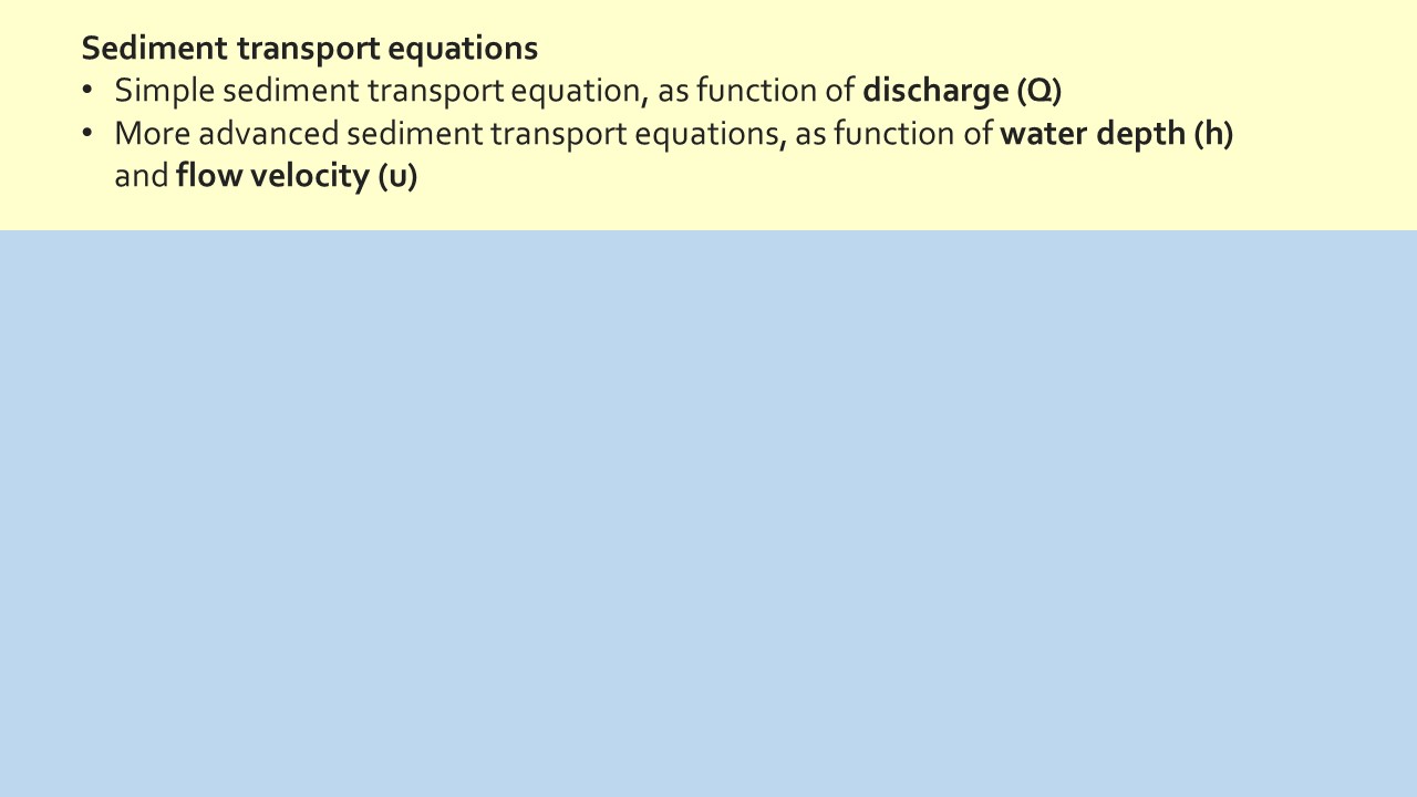 Slide 5 of Assessing the hillslope-channel contributions to the catchment sediment balance under land use and climate change